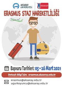 2020 2021 Erasmus Staj Hareketliliği Başvuru İlanı - II